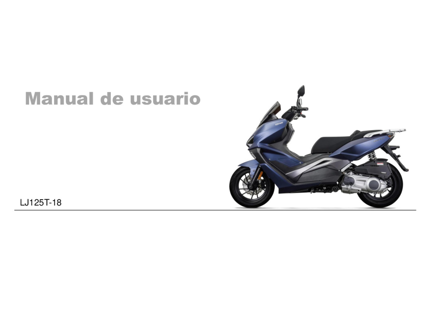 Vieste 125 E5 manual de usuario