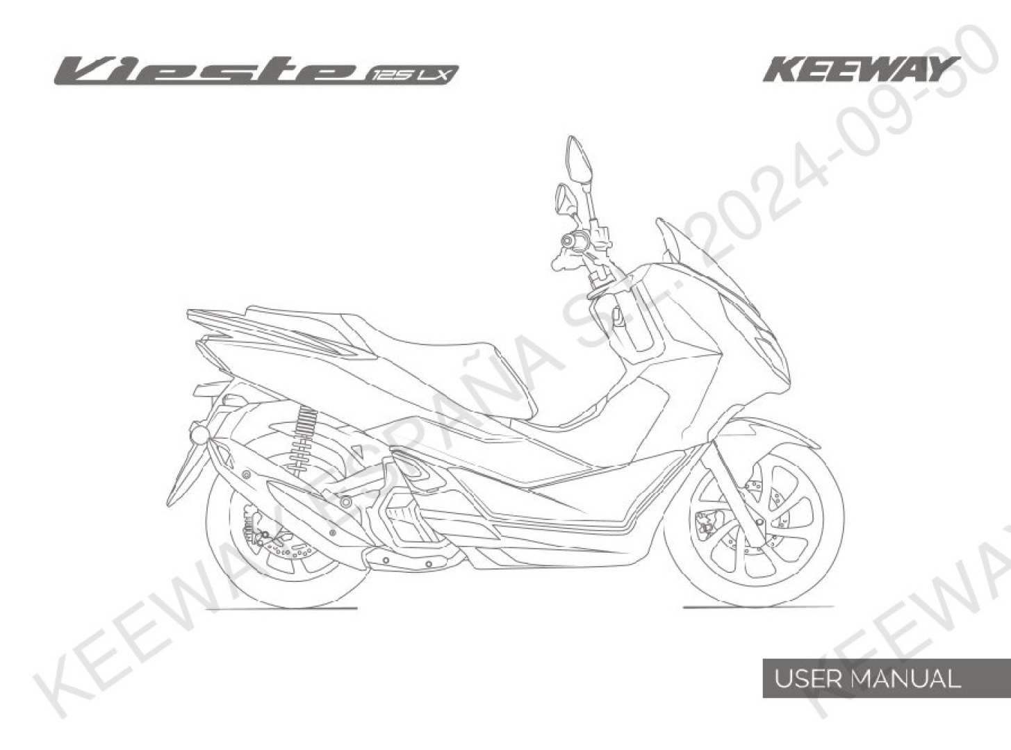Vieste 125LX E5 manual de usuario