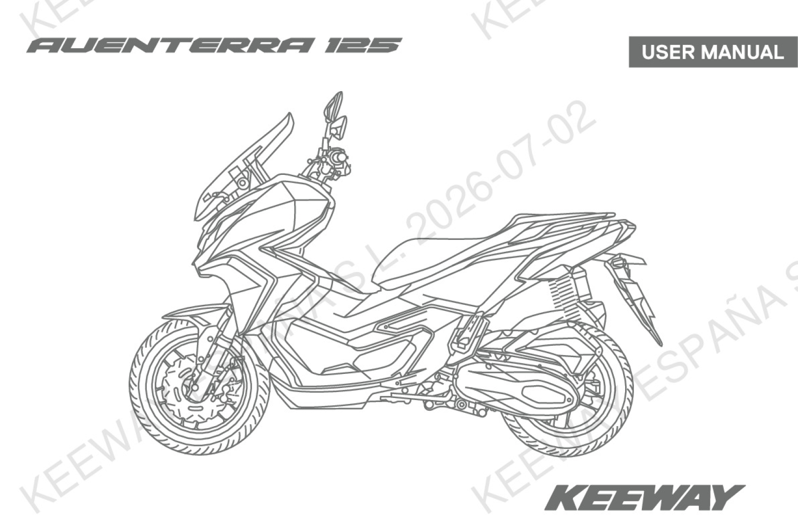 Aventerra 125 E5+ manual de usuario