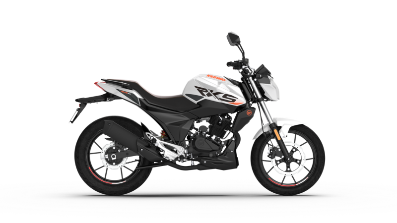Keeway RKS 125 alb vedere laterala