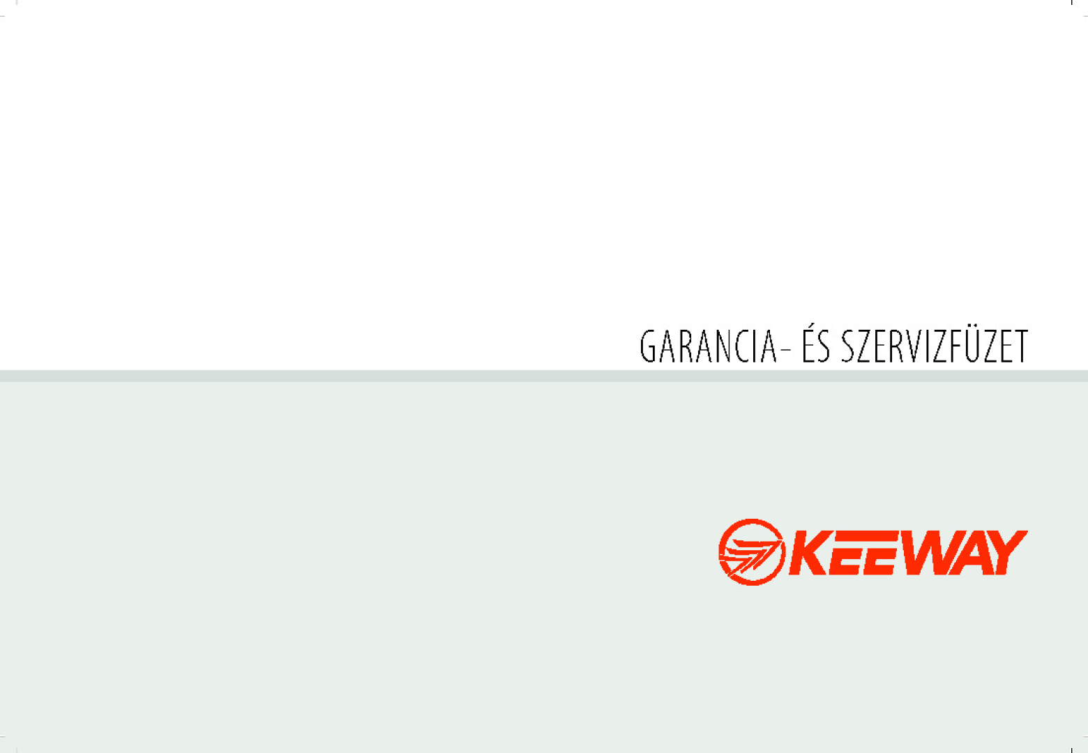 ICON 125i garancia és szervizfüzet
