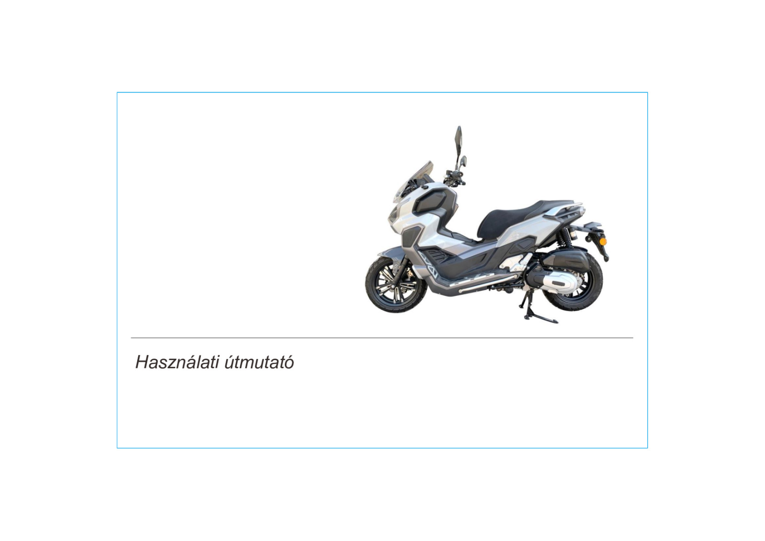 VIESTE 125XDV használati utasítás
