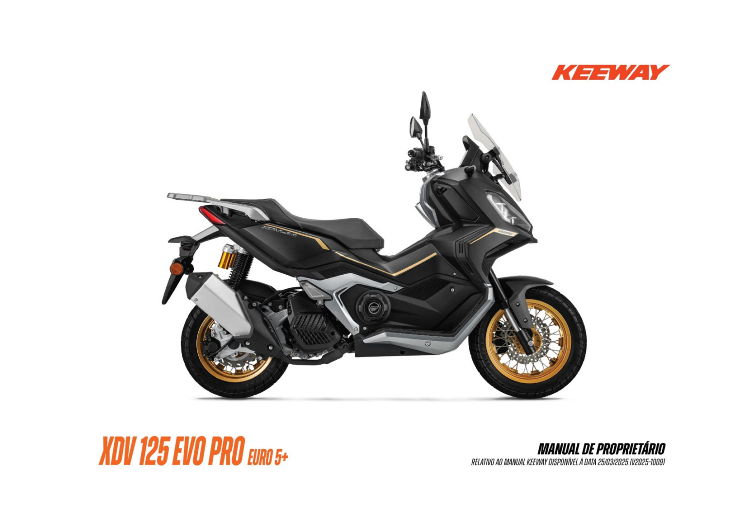 XDV 125 EVO PRO - Manual de Proprietário
