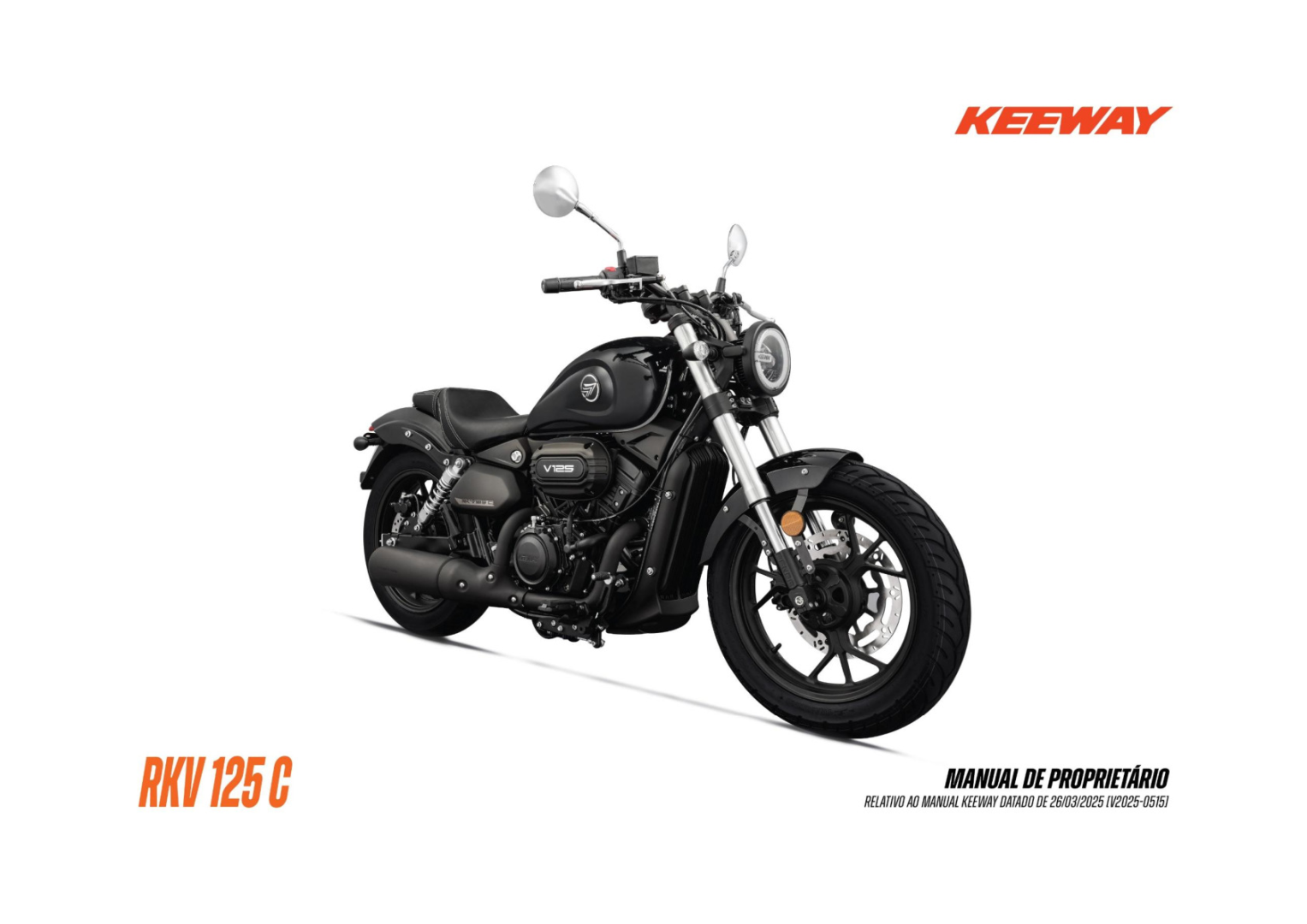 RK V125C - Manual de Proprietário