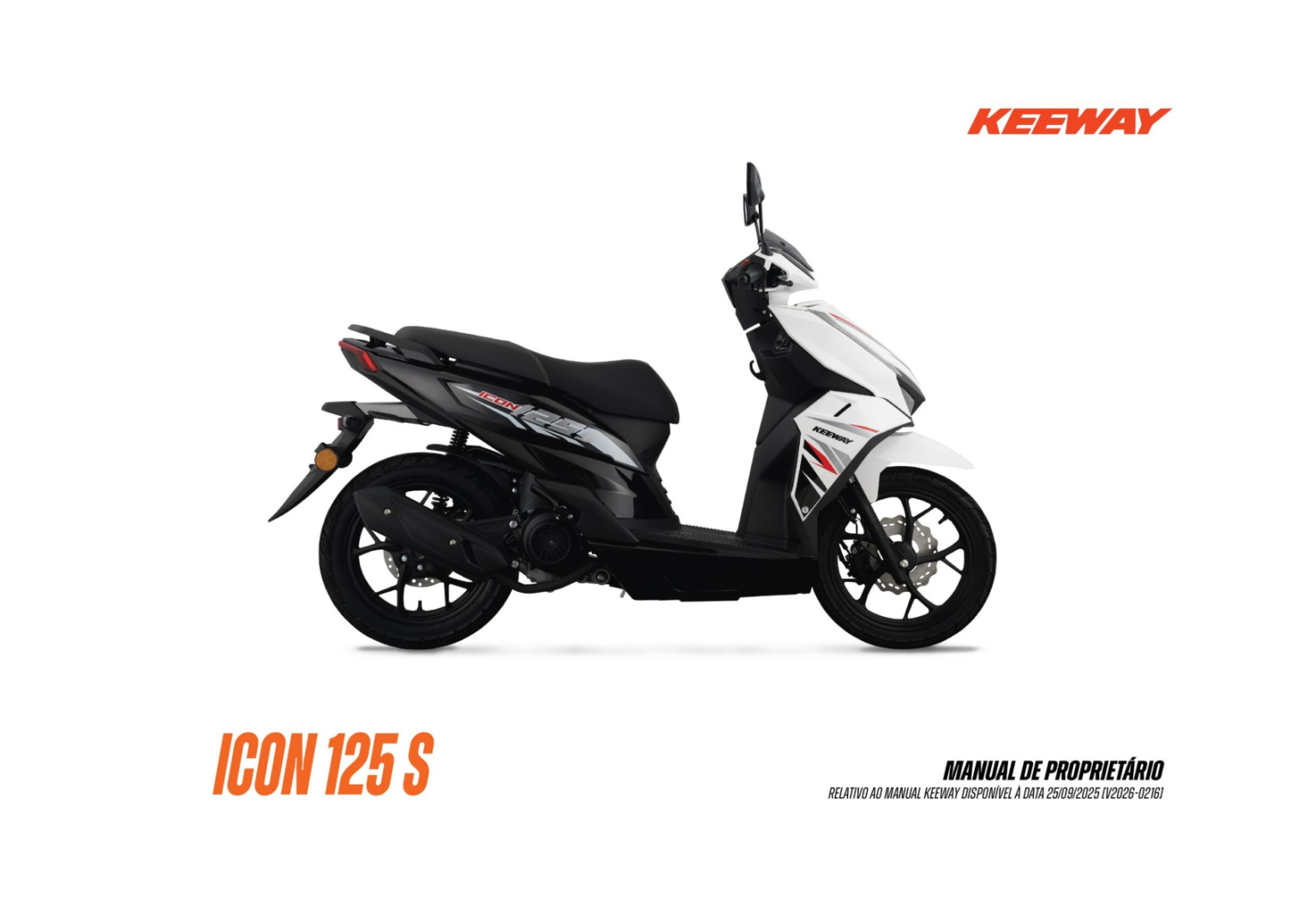 ICON 125S  - Manual de Proprietário